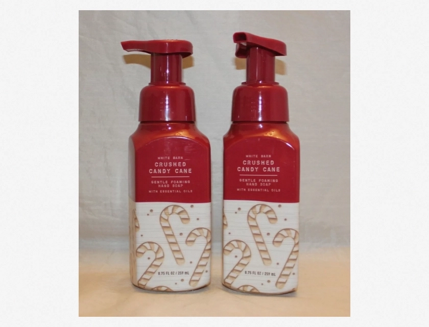 Bath & Body Works Crushed Candy Cane Gentle Foaming Hand Soap, 5-Pack