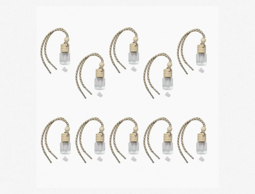 10 Pieces Hanging Diffuser Bottles for Car Fragrance, Perfume, and Essential Oils – Air Freshener