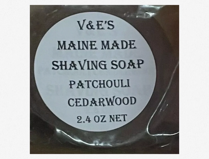 Patchouli Cedar Wood Glycerin Shaving Soap – Natural Scent, Smooth Shave, Moisturizing Formula for Men and Women