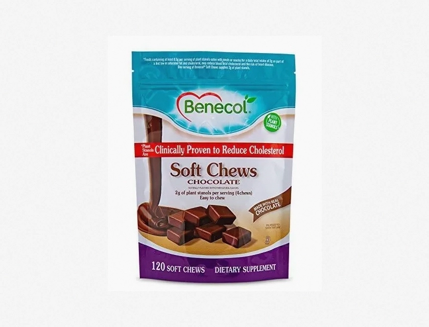 Benecol Soft Chews Dietary Supplement for Reducing Cholesterol with 2g Plant Stanols