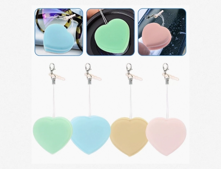 Keychain Eyeglass and Phone Screen Cleaners 4 Pack