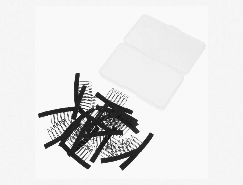 Plastic Wig Clips for Hair Extensions, 20 Pack Snap Clips and Comb Accessories for Securing Wigs