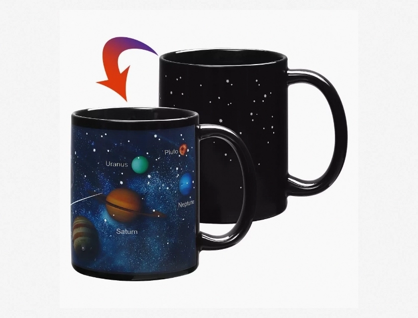 Moon Coffee Mug, Ceramic 11oz Tea Cup for Hot and Cold Drinks, Unique Gift for Astronomy Lovers