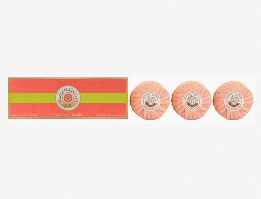 Roger & Gallet Fleur De Figuier Soap Coffret 3 Pack 100g Each