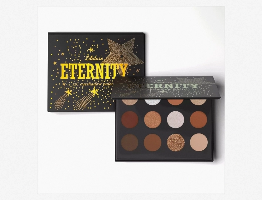 12 Color Eyeshadow Palette, Highly Pigmented, Waterproof, Long Lasting Makeup