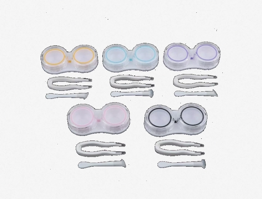 Contact Lens Case 5 Pack Assorted Colors Portable Travel Lens Holder