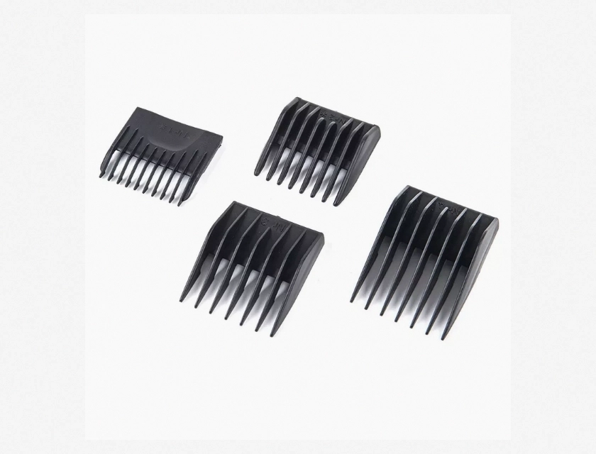 Barber Hair Clipper Limit Comb Replacement Guide Comb, 4 Piece Set for Precision Trimming