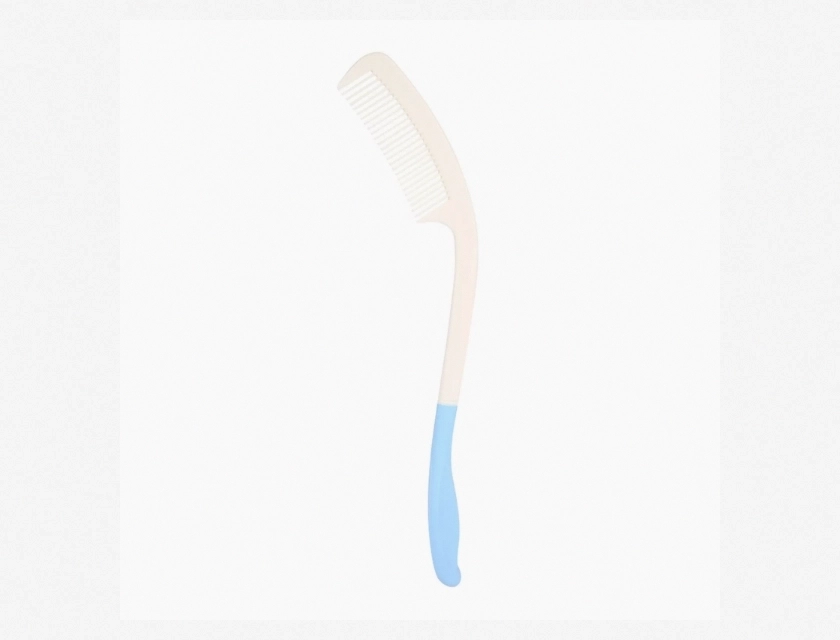 Anti Slip Handle Comb, Ergonomic Long Comb with Long Handle for Easy Grip and Detangling