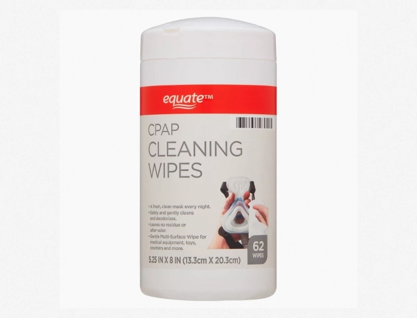 Equate CPAP Cleaning Wipes, 62 Count – Disposable Sanitizing Wipes for CPAP Masks, Tubes, and Equipment