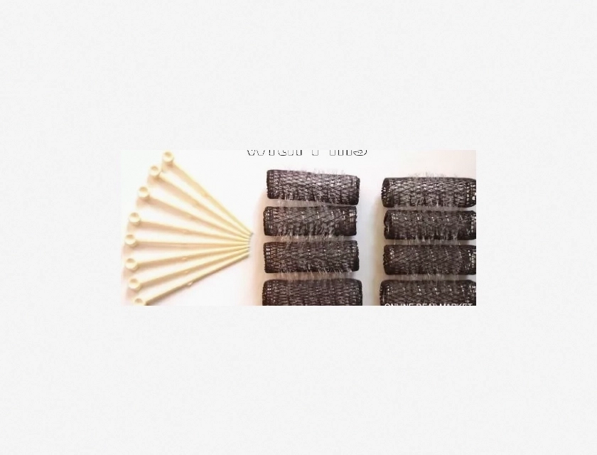 Small Brush Rollers with Pins, Mini Curlers with Bristles for Hair Styling