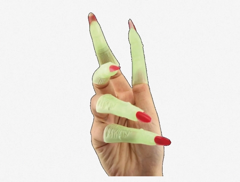 10 Pcs Pennywise Fake Nails for Halloween Zombie Costume Decorations