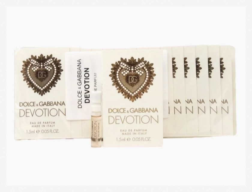 Dolce & Gabbana Devotion Eau de Parfum Samples, 1.5 ml (0.05 oz) Pack of 15