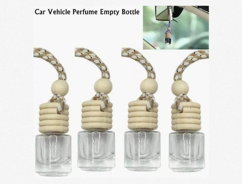 10-Pack Glass Hanging Diffuser for Fragrance and Essential Oils, Aromatherapy Car Air Freshener, Home Scent Decor