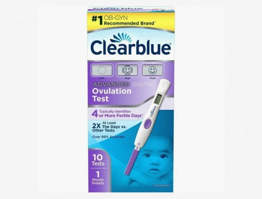 Clearblue Advanced Digital Ovulation Test, 10 Count, Predicts Your Most Fertile Days with Dual Hormone Technology