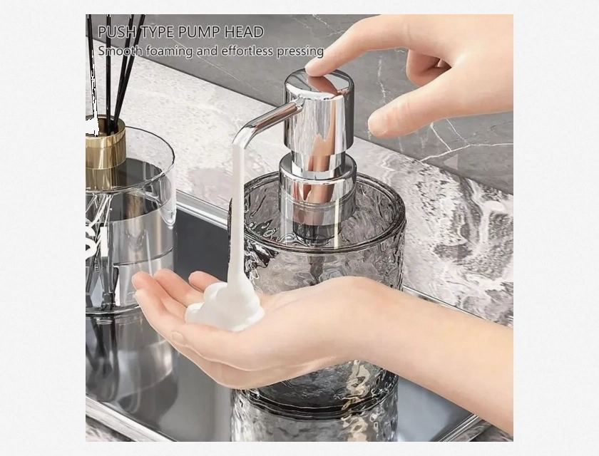 Leakproof Refillable Soap Dispenser – Manual Pump for Shampoo, Body Wash, and Lotion – Easy to Use and Durable