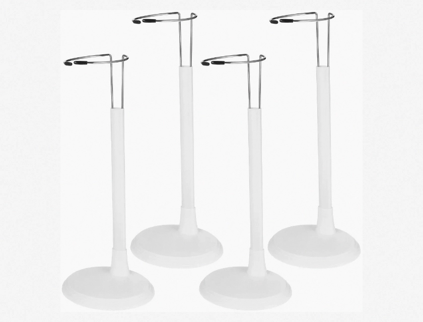 Doll Support Racks 4-Piece Portable Stand Brackets for Model Figure Display Holder