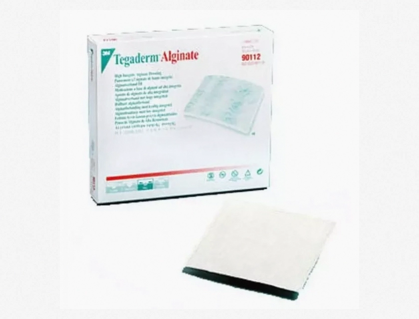 3M Tegaderm High Integrity Alginate Dressing, 4 x 4 Inch, 10 Count, Absorbent Wound Care for Moderate to Heavy Exudate