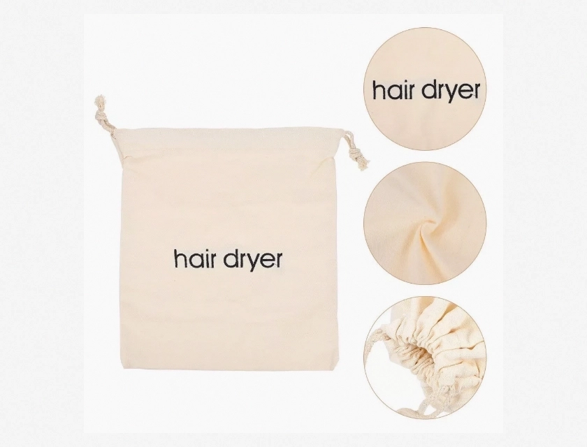 Hair Dryer Stand with Protective Cover, Wall Mount Holder for Hair Dryer Storage, Space Saving Organizer for Bathroom