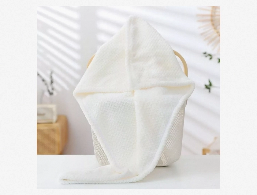 Super Absorbent Hair Drying Towel Wrap for Women – Quick Dry Microfiber Hair Turban, Soft and Lightweight