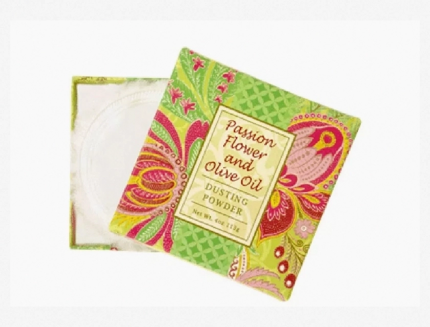 Greenwich Bay Trading Co. Passion Flower and Olive Oil Dusting Powder, 4 Ounce