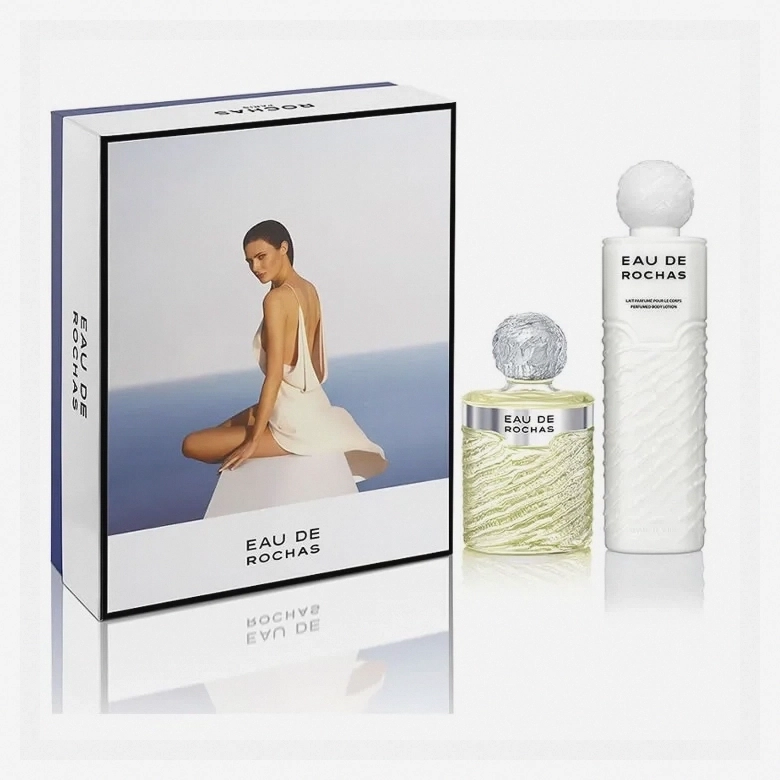 Eau Rochas EDT Spray 220ml with Body Lotion 500ml Gift Set