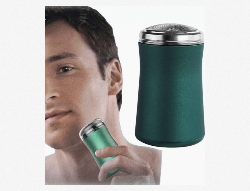 Portable Electric Shaver for Men, Washable Razor with Cable, Easy to Clean