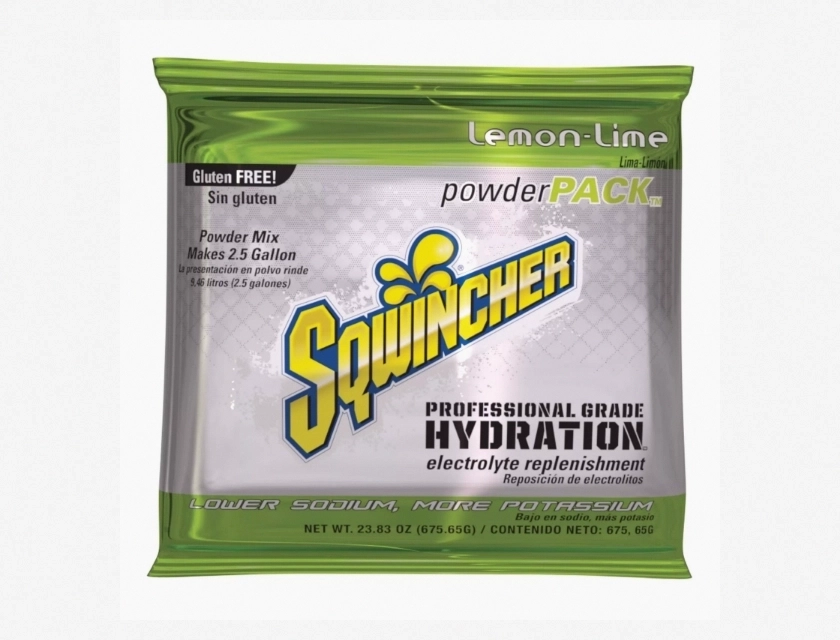 Sqwincher Electrolyte Powder Beverage Sport Drink Mix, Lemon Lime, 2.5 Gallon Package
