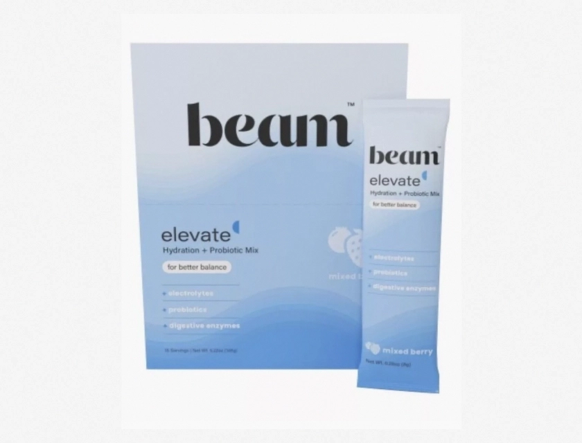 Beam Elevate Hydration Probiotic Mix, Mixed Berry, 15 Servings