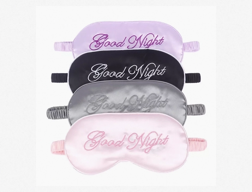 Sleeping Blindfold Eye Mask, Blackout Eye Cover, Washable and Adjustable