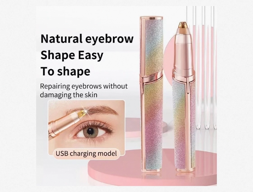 Electric Eyebrow Trimmer and Pencil for Hair Removal, Precision Grooming Tool