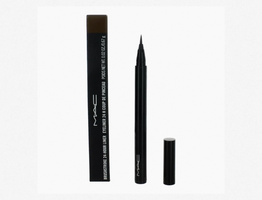 MAC Brushstroke 24-Hour Eyeliner, Brushbrown, 0.02 oz Long-Lasting Liquid Liner