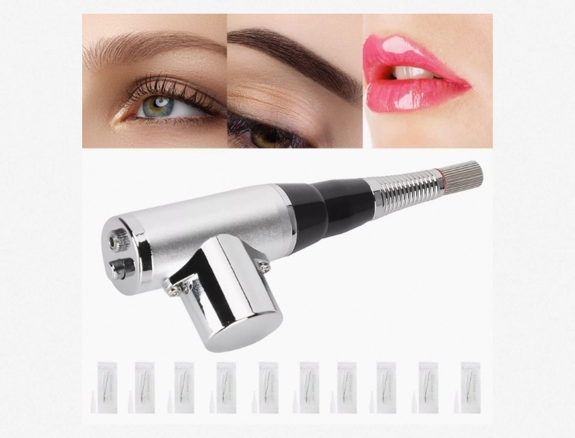 Portable Eyebrow and Eyeliner Tattoo Machine for Microblading, US Plug