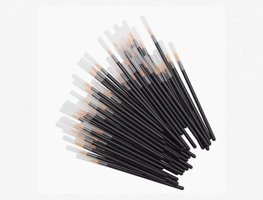 Fine Eyeliner Brush Set for Liquid Eyeliner, 100 Pieces