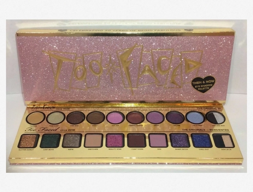 Too Faced Then and Now Eye Shadow Palette, 16 Neutral and Bold Shades for Day to Night Looks