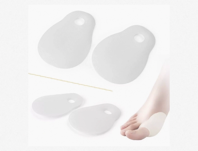 Gel Toe Separator and Bunion Corrector, 1 Pair – Soft Silicone Spacers for Overlapping Toes, Pain Relief, and Foot Alignment