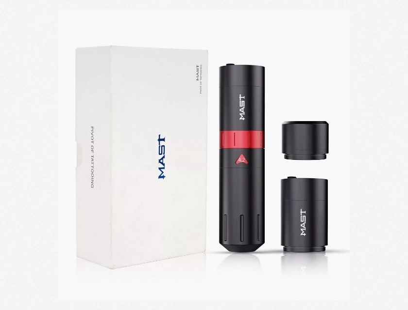 Mast Flip 2 Wireless Tattoo Pen Machine with 2 Replaceable Batteries