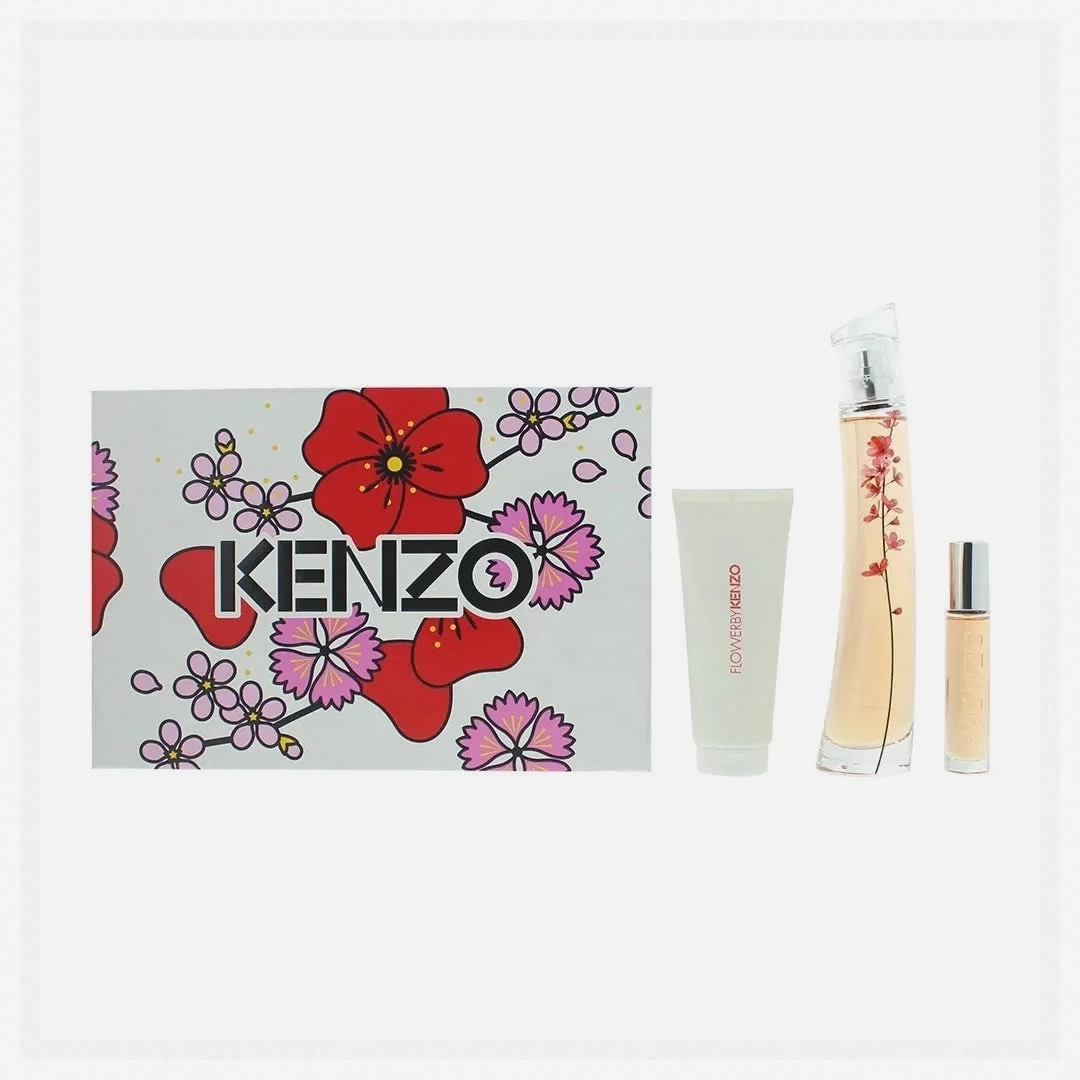 Kenzo Flower Ikebana Eau de Parfum 3 Piece Gift Set