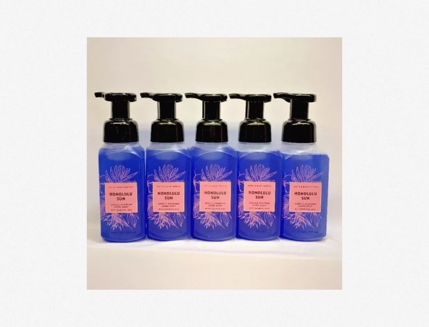 Bath & Body Works Honolulu Sun Gentle Foaming Hand Soap, 80.75 Ounce, 5 Count
