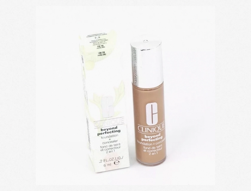 Clinique Beyond Perfecting Foundation + Concealer, CN78 Nutty Medium, Travel Size