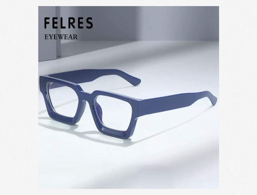 Men’s Women’s Thick Frame Anti Blue Light Reading Glasses Full Frame