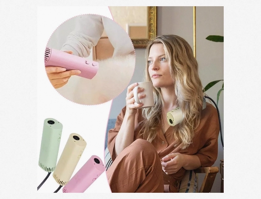 Neck Hanging Pet Hair Dryer with Negative Ion Technology, Fast Drying, Anti-Static