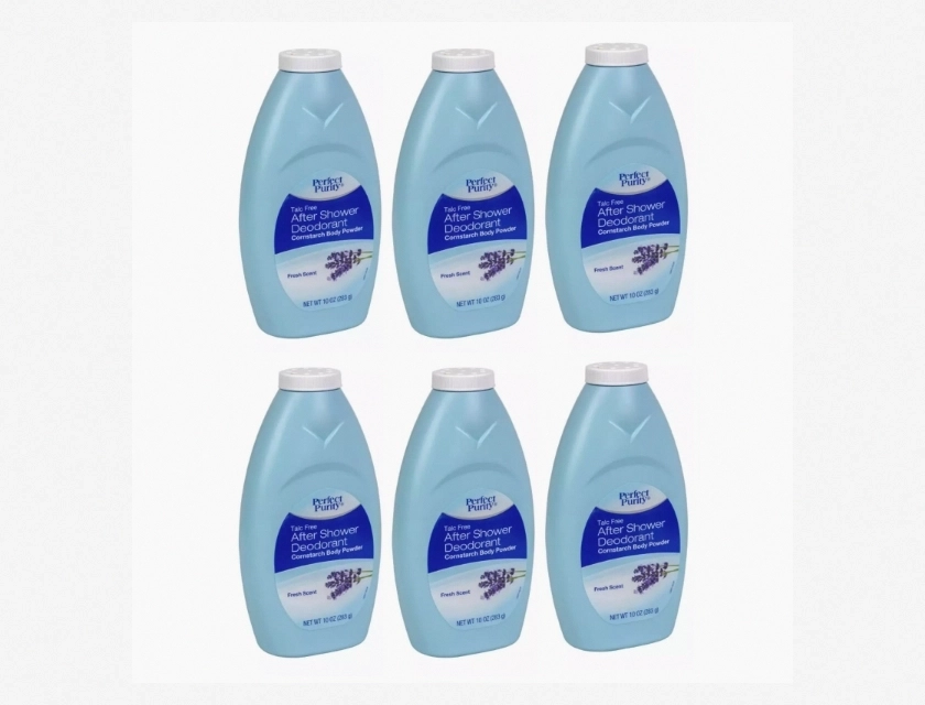 Perfect Purity After Shower Talc Free Deodorant Body Powder, 10 oz, Pack of 12