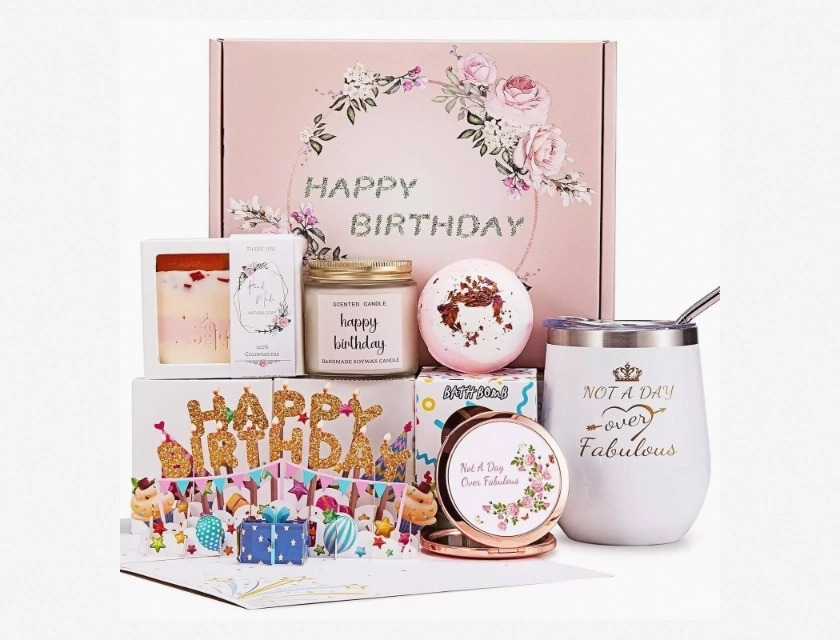 Spa Gift Basket Set for Women – Relaxing Bath and Body Care Kit for Her, Perfect Birthday Gift