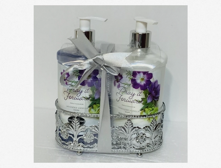 Pray It Forward Hand Soap and Lotion Gift Set, 2 Piece Set, Scented Hand Wash and Moisturizing Lotion, Luxury Gift Box