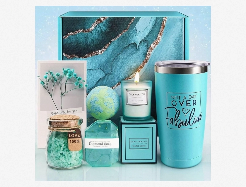 Spa Gift Basket Set for Her, Perfect for Birthdays and Mothers Day Gifts