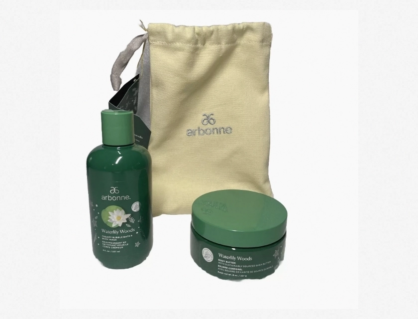 Arbonne Waterlily Woods Spa Gift Set 2 Pieces