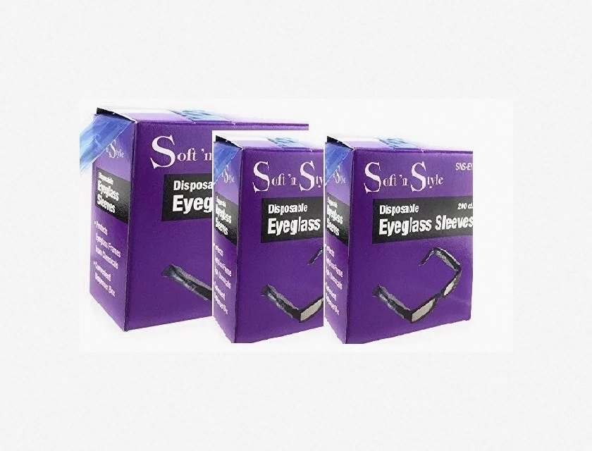 Soft N’ Style Disposable Eyeglass Sleeves, 200 Count – Protective Glasses Covers for Cleaning and Storage