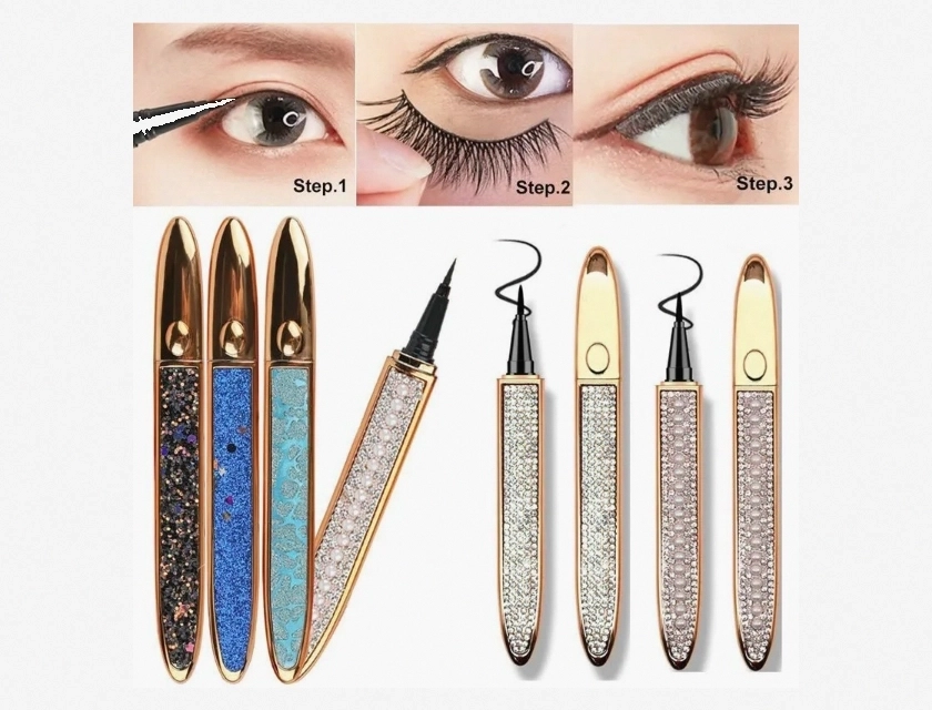 2-in-1 Magnetic Eyeliner and Lash Glue Pen – No Glue Needed, Easy Application