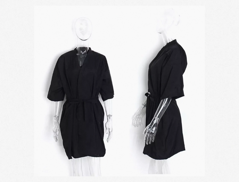 Lightweight Salon Client Gown for Hair Salons, Spa, and Beauty Services