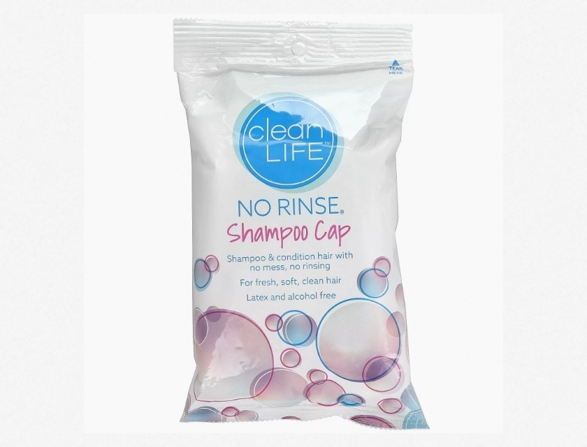 No Rinse Shampoo Cap, 1 Count – Waterless Hair Wash Cap for Bedridden Patients, Disposable Rinse-Free Shampoo Cap for Camping, Hospital, and Travel